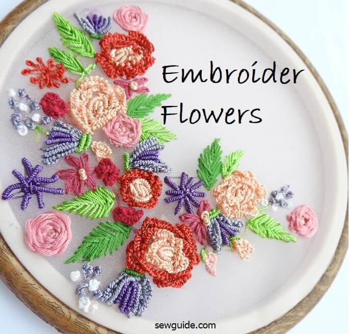 embroider flowers