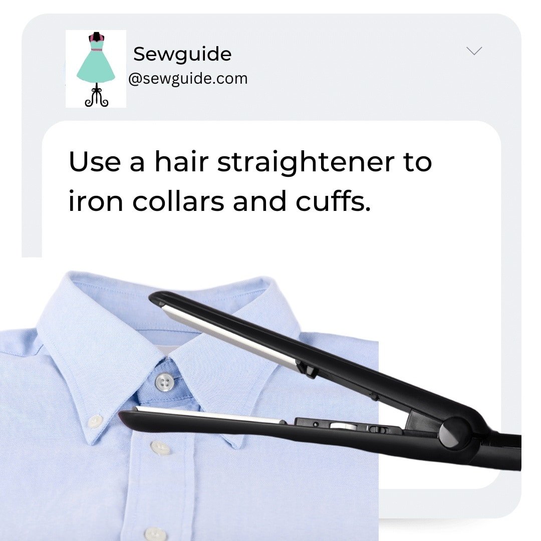 hair straightener for ironing collars