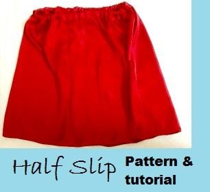 make a half slip