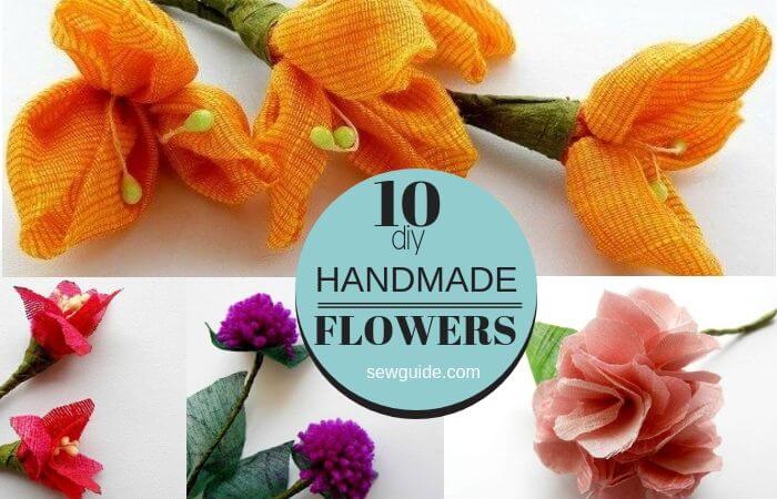 make flowers with fabric