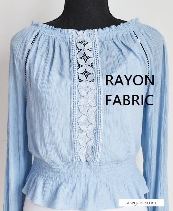 A top made of rayon-fabric.