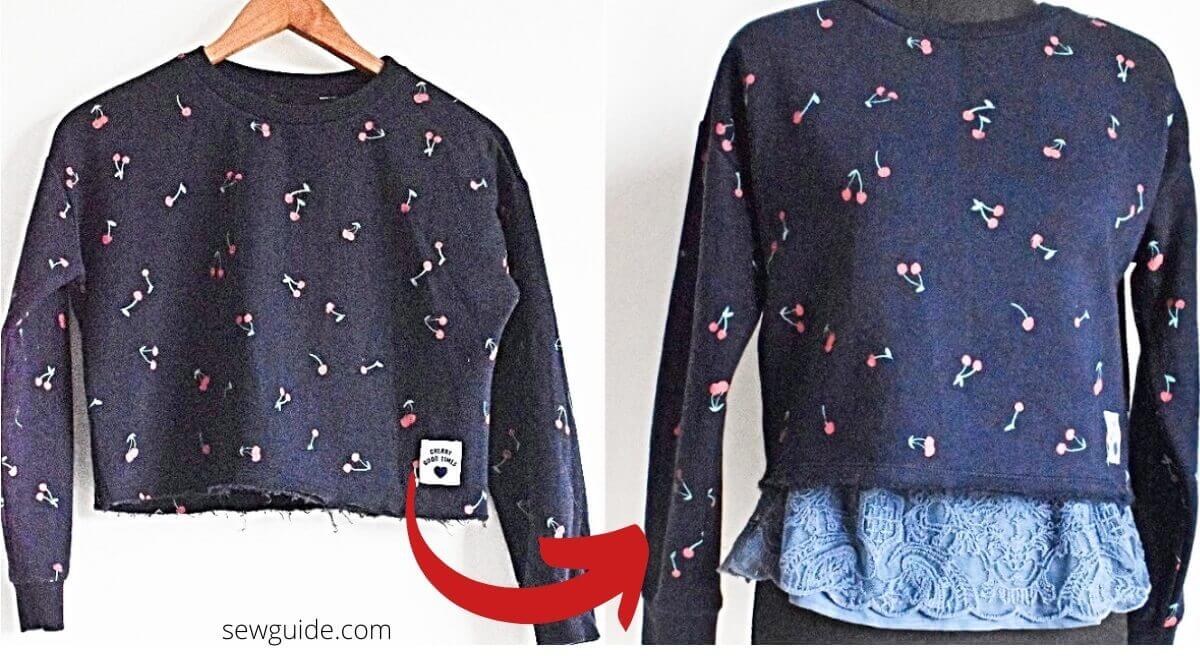 Add length to a top