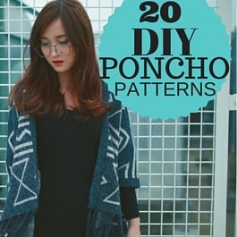 How to sew poncho - 20 patterns free