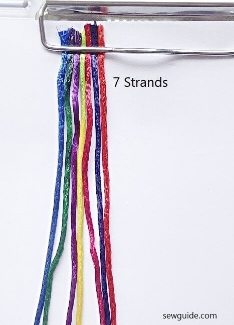 how to make a 7-strand braid