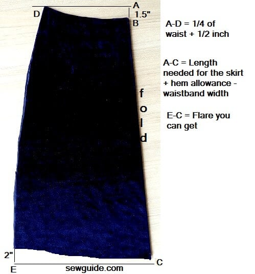 aline skirt pattern