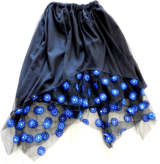 asymmerical skirt pattern