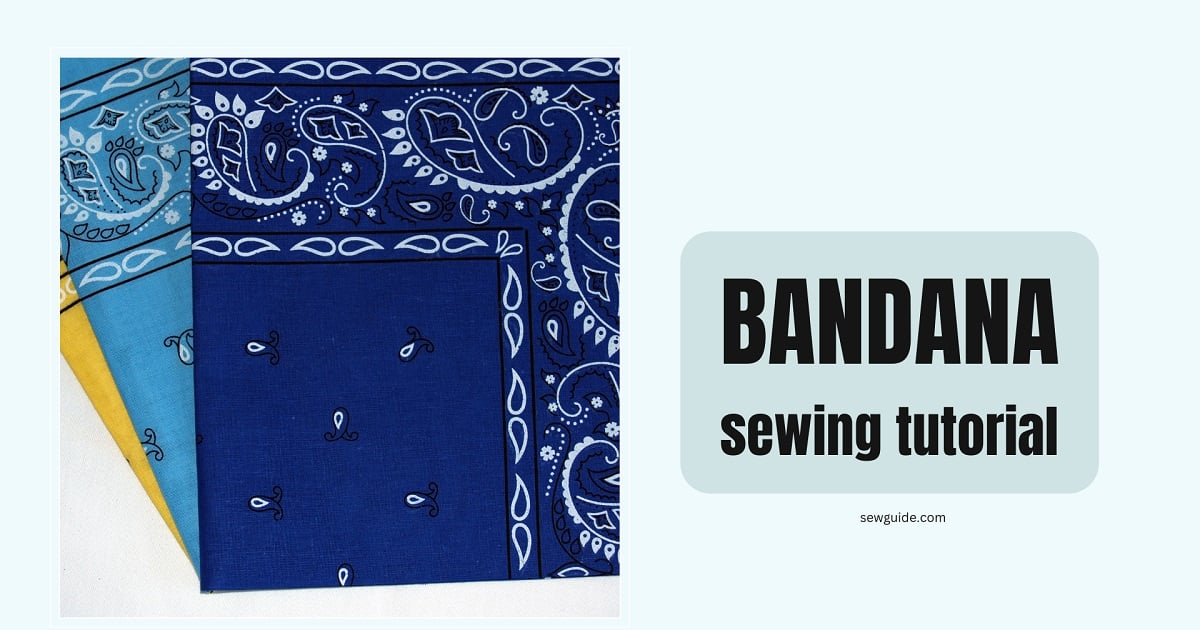 how to sew a bandana.
