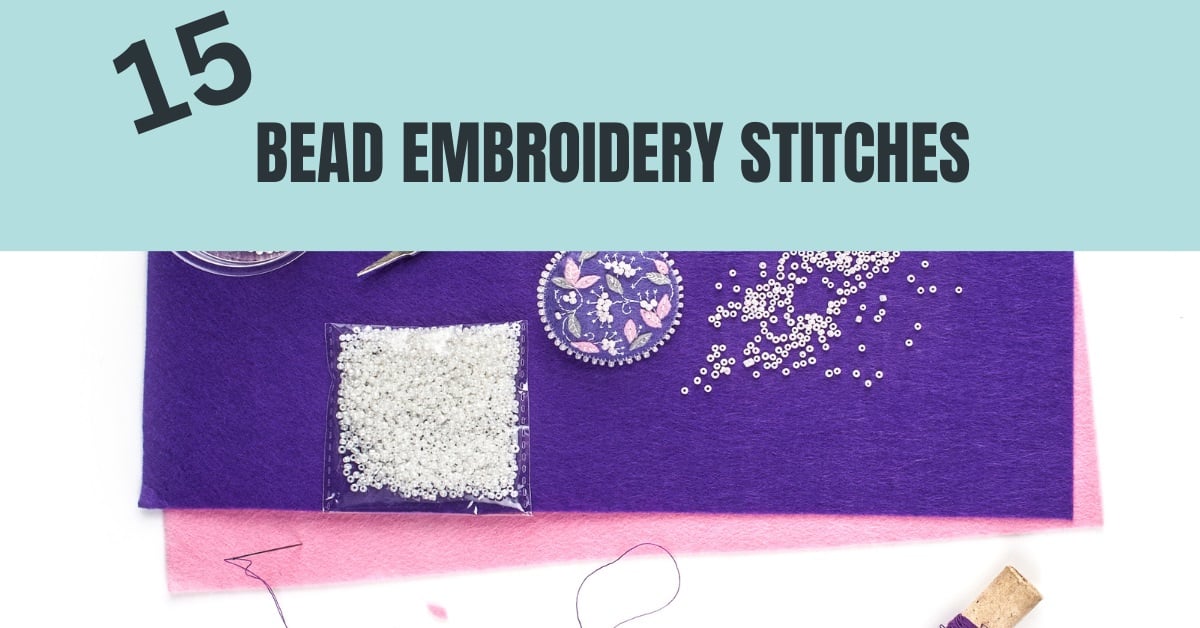 bead embroidery stitches.