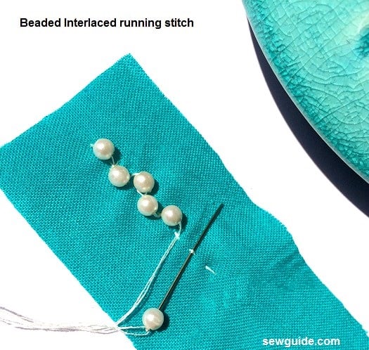 how to do beads work on fabric