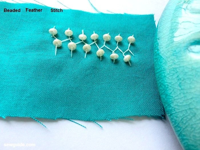 stitching beads on clothes