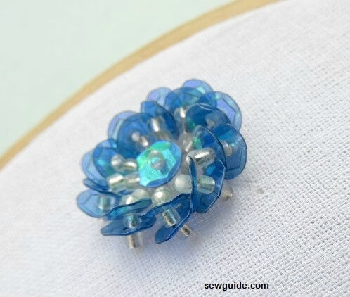 bead flower embroidery motifs