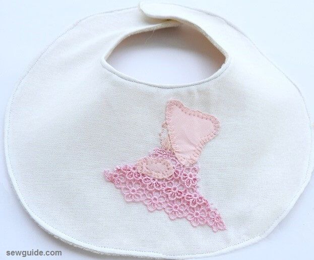 baby bib with snap buttons