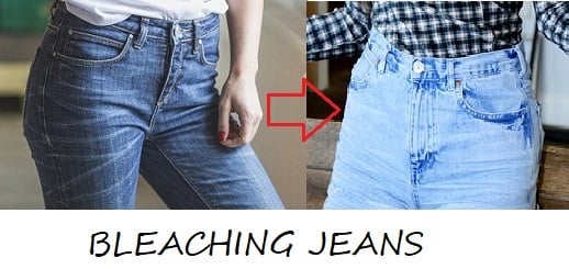 how to bleach jeans