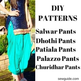 how to sew salwar pants