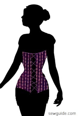 front laced style corset