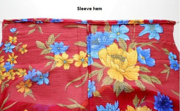 sew the sleeve hem