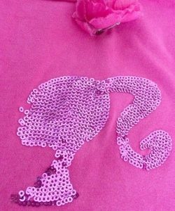 sequins on fabric giving texture