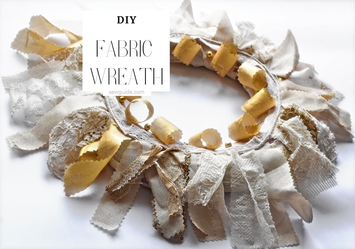 making easy fabric wreath