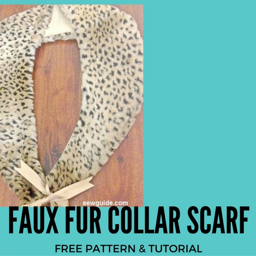 faux fur collar scarf diy