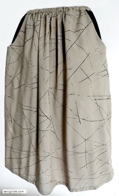 Gathered skirt with pocket