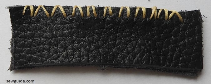 how to hand stitch leather
