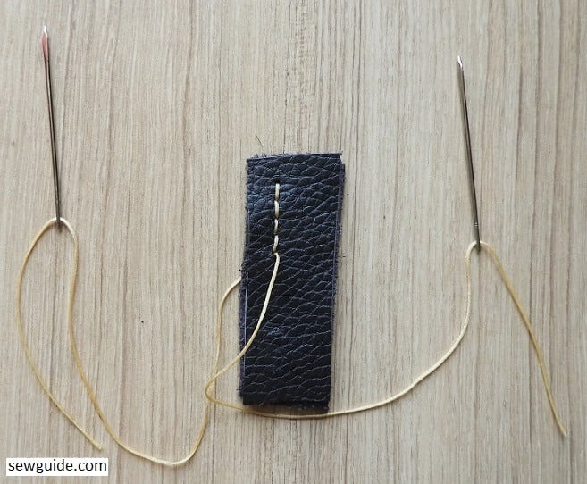 handsewing leather