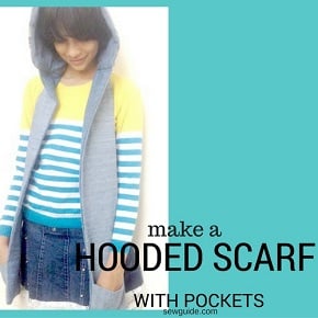 hooded scarf sewing pattern