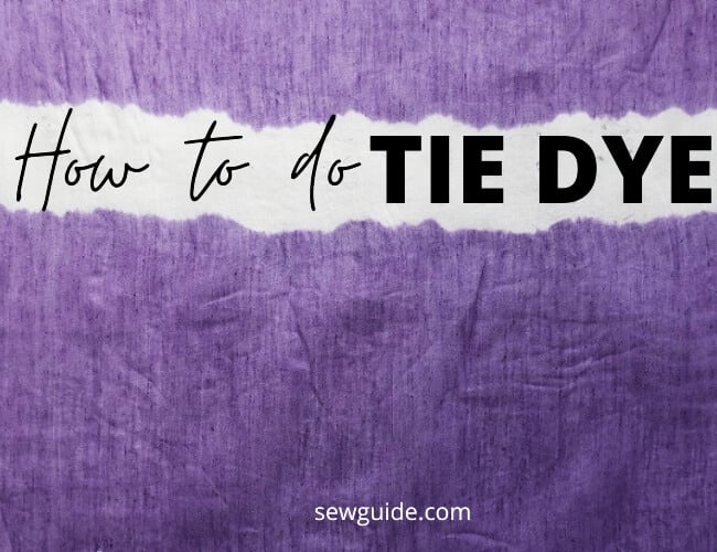 how to do tie dye patterns