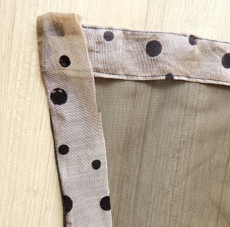 Turn the fabric strip to the front and sew a scarf