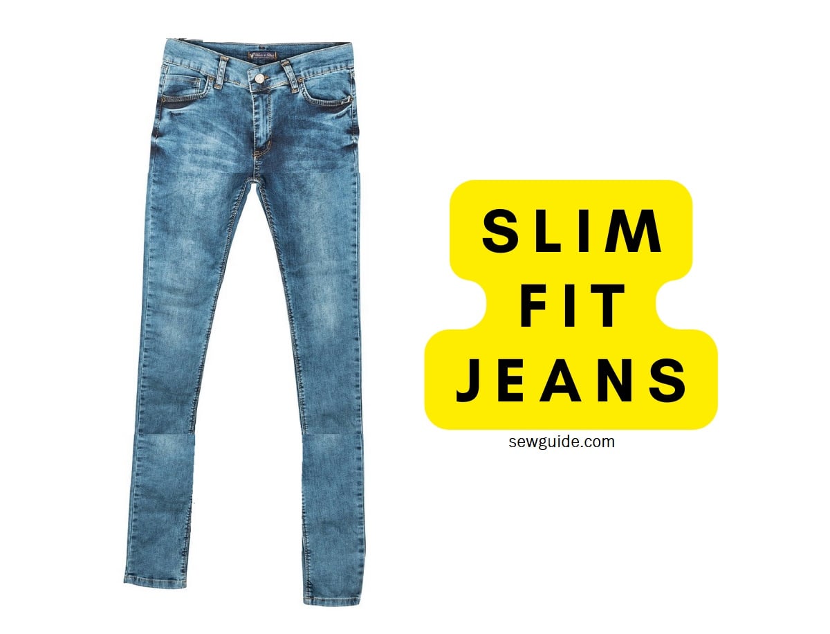 slim fit jeans is looser at the leg opening than a skinny jeans