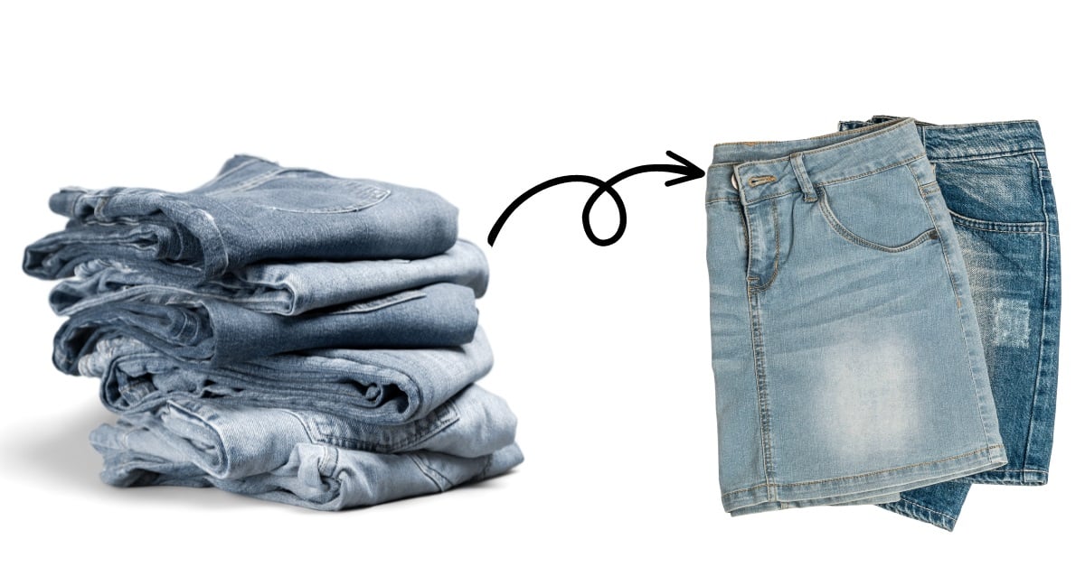 jeans skirt tutorial