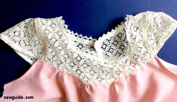 lace yoke top sewing pattern