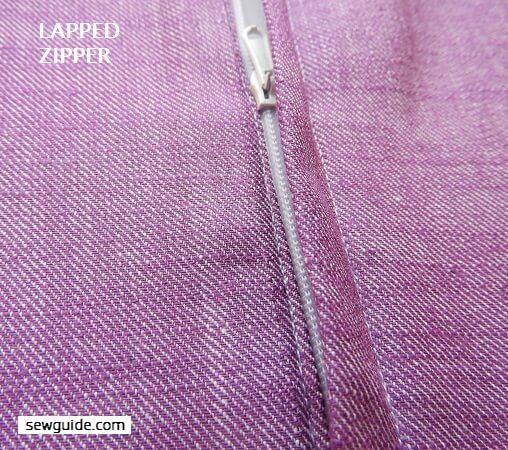 LAPPED ZIPPERS