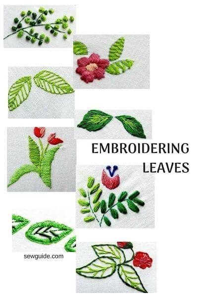 leaf embroidery