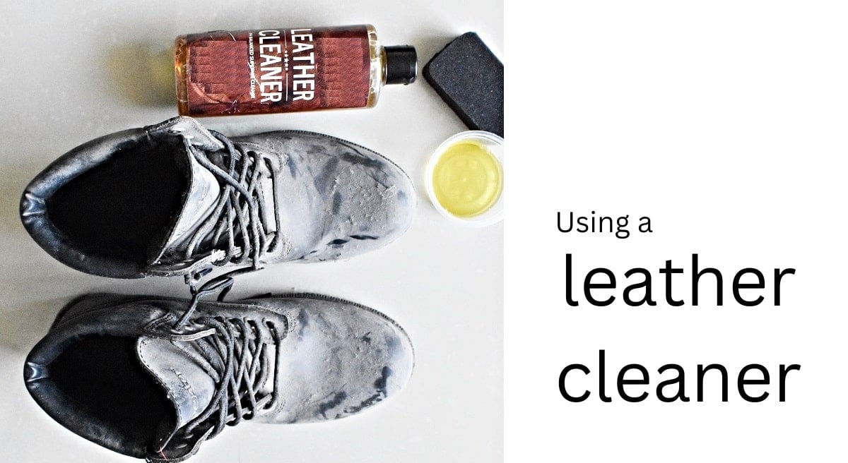 using a leather cleanser