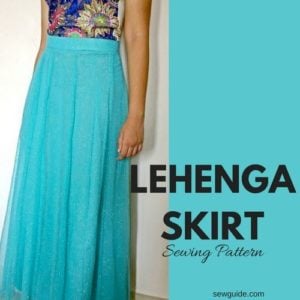 lehenga skirt pattern