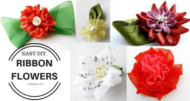 how to make a ribbon flower