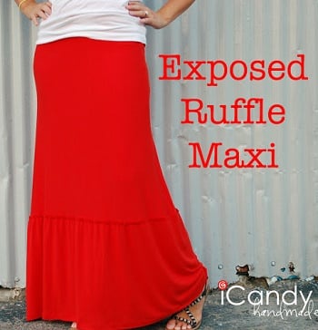 maxi with ruffle layer