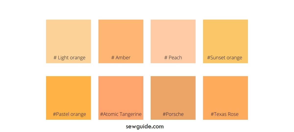 orange color names
