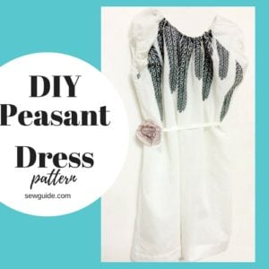 how to sew a peasant dress