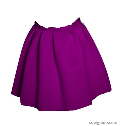 box-pleated skirts 