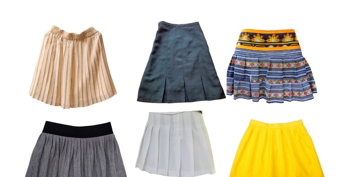 pleated skirt types