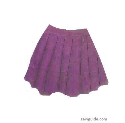 KNife-pleated skirt