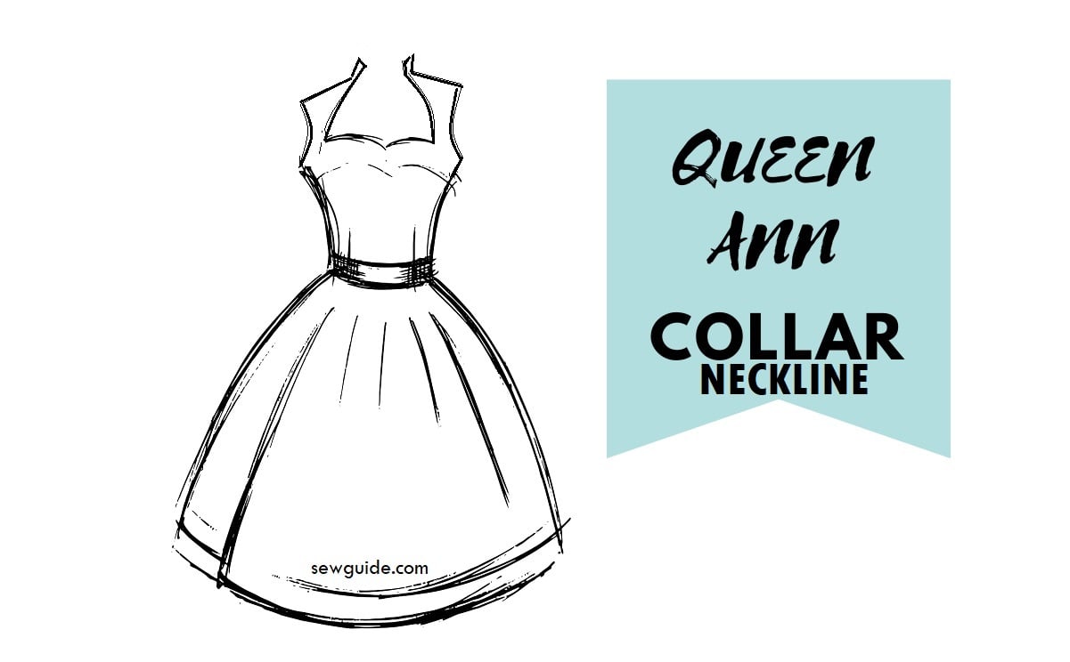queen ann high collar neckline