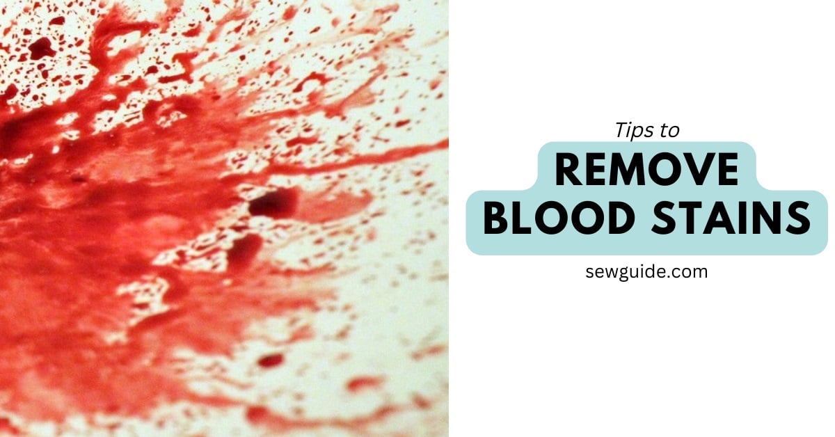 blood stain removal tips