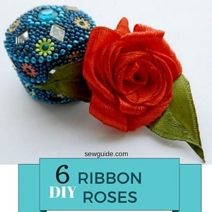 ribbon rose making diy