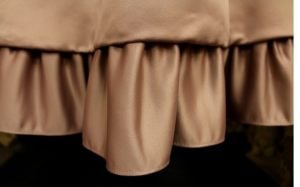 how to gather fabric into ruffles