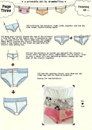 Sewing tutorials for underwear - free patterns 