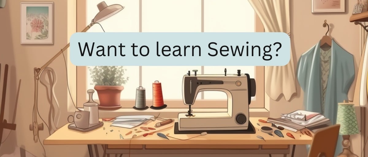 A sewing room with sewing machine