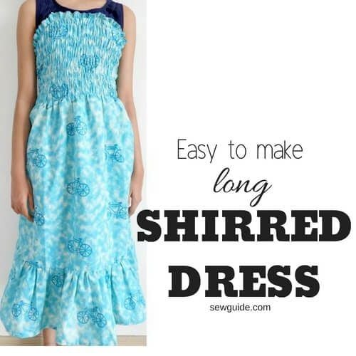 easy to make shirred dress 